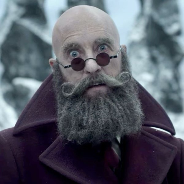 man with beard but no hair