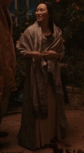 Nightgown + cloak + blanket
