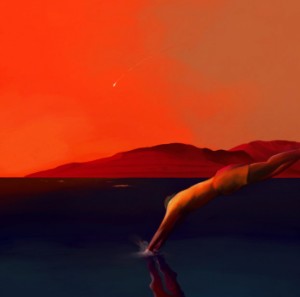 burning sunset