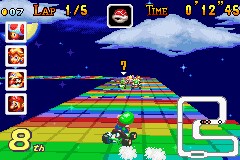 SNES Rainbow Road | Super Circuit