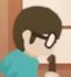 Guy in teal (Nom Nom Yum Cut Rope Feed Sushi)