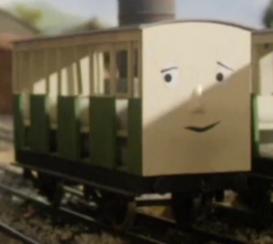Green Narrow Gauge Coach
