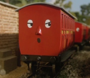 Red Narrow Gauge Coach