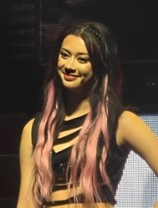 black with pink ends