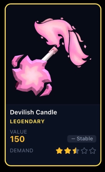 Devilish candle