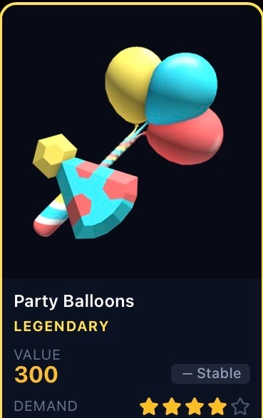 Party balloons