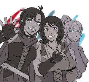 Death's Whiterose (Ruby/Weiss/Young Maria Calavera) (objectively correct answer)