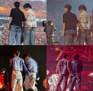 Butt touch during giant