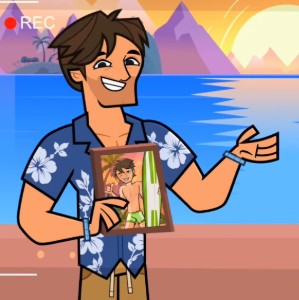 Dark Blue Hawaiian Shirt