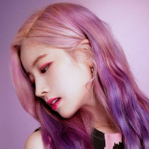 pink with purple