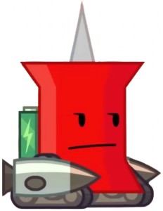 Mech Pin with rockets