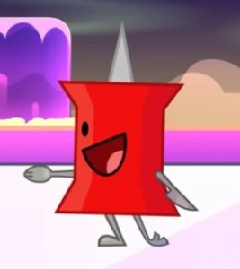Pin with cutterly limbs