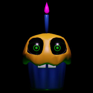 Blacklight Cupcake