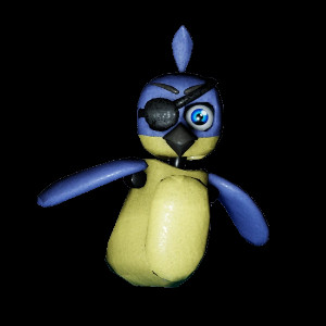 Blue Rockstar Parrot