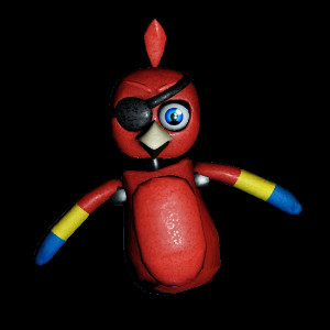 Red Rockstar Parrot