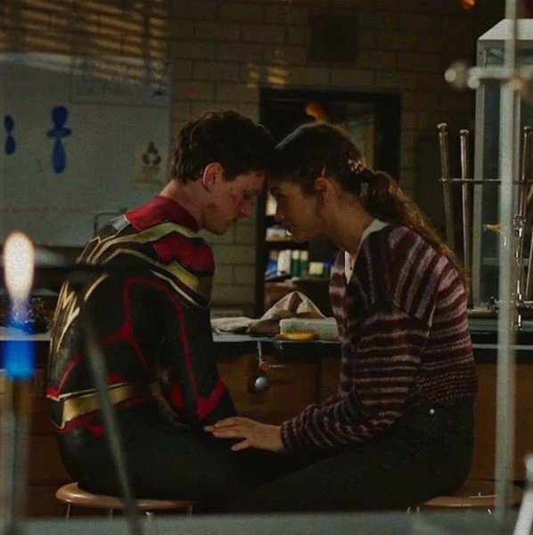 mj & peter - spiderman