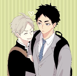 Sugawara x Akaashi