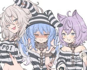 JailCats- Okayu X Pekora X Botan