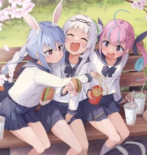 PekoAquShio-Pekora X Aqua X Shion