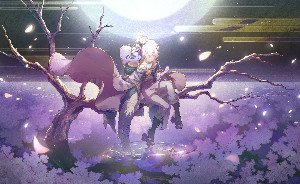 Among the Dancing Flower Petals in the Wind (trained)