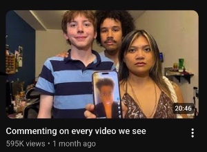 Commenting on every video we see