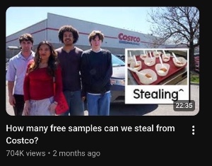 How many free samples can we steal from Costco?