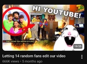 Letting 14 random fans edit our video