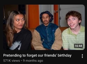 Pretending to forget our friends’ birthday
