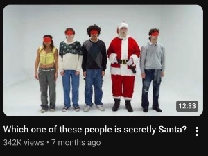 Which one of these people is secretly Santa?