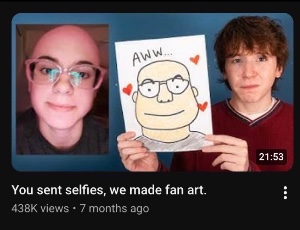 You sent selfies, we made fan art.