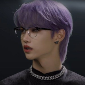 Felix purple hair
