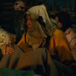 yellow hoodie + headgear