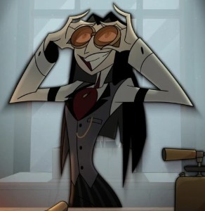 Pendleton with goggles on