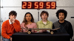 24 hours to eat a skateboard