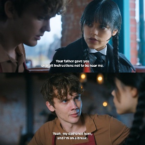 going against father’s orders.