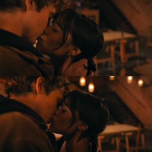 their first kiss