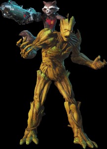 Rocket Raccoon and Groot