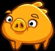 Golden Realistic Pig Statue