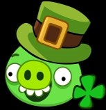 St Patrick's Day Pig