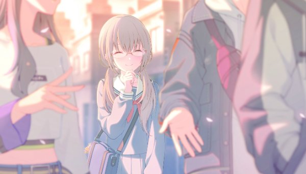 A Smile Bathed in the Sunset Glow