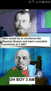 The idea Lenin dreams of revolution