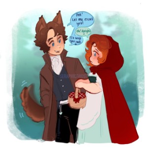 Riding Hood & Wolf AU (@seraphicgh9st)