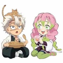 Sanemi and Mitsuri