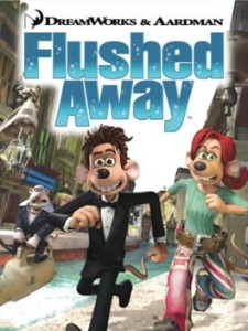 flushed away