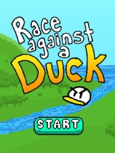 race agains a duck