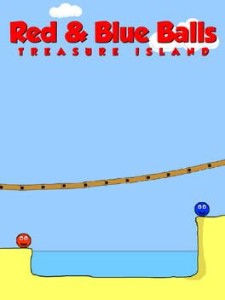red and blue balls