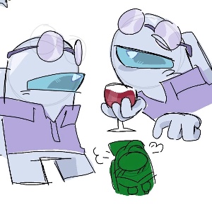 fancyworms (green likes white, white is oblivious)