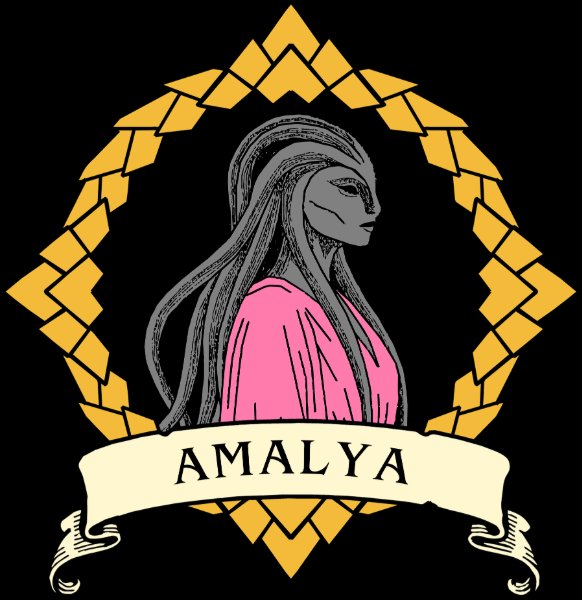 Amalya- name frame