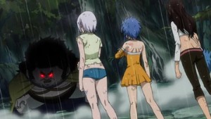 Lisanna, Levy and Cana vs Kain ~ Tenrou Island