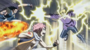 Natsu and Gajeel vs Laxus ~ Battle of Fairy Tail